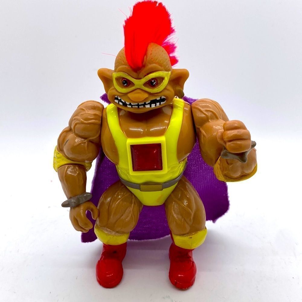 Vintage Stone Protectors Troll Chester the Wrestler Action Figure Cape 1992